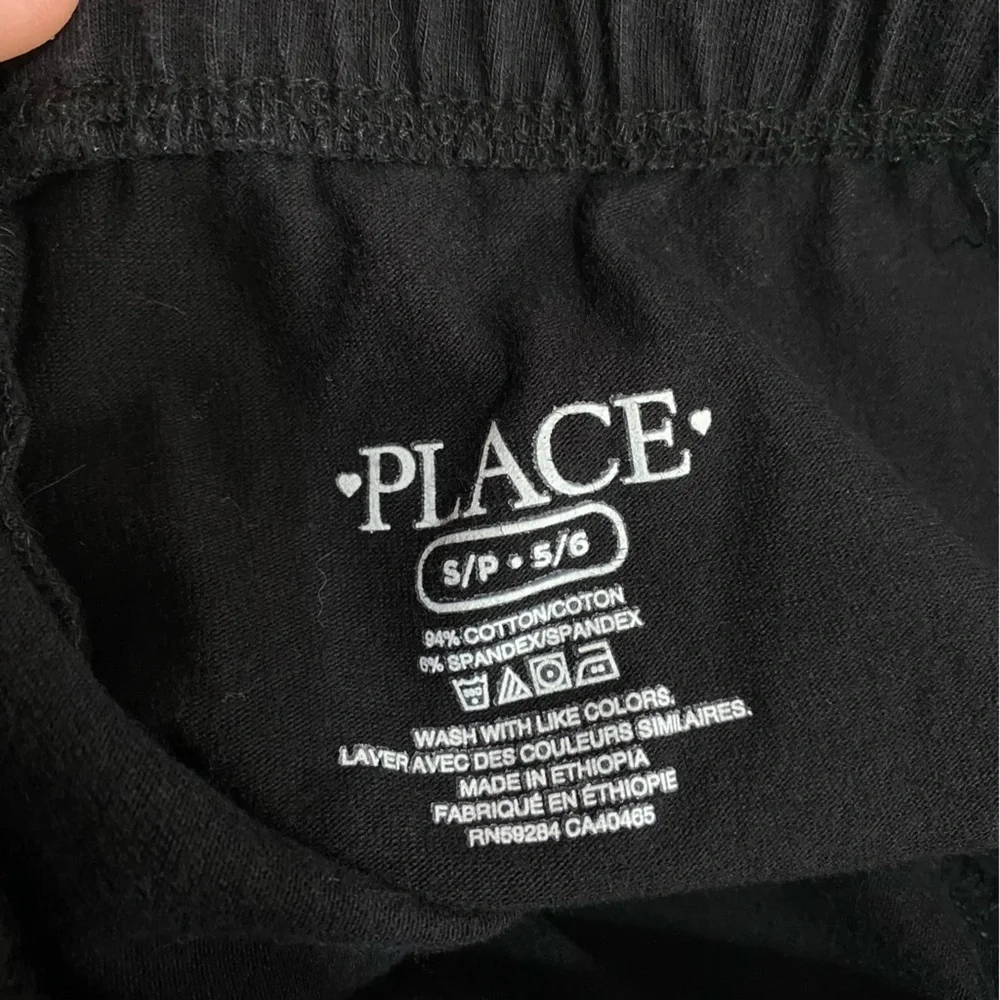 Children’s Place Girls Basic Black Bike Cartwheel Shorts